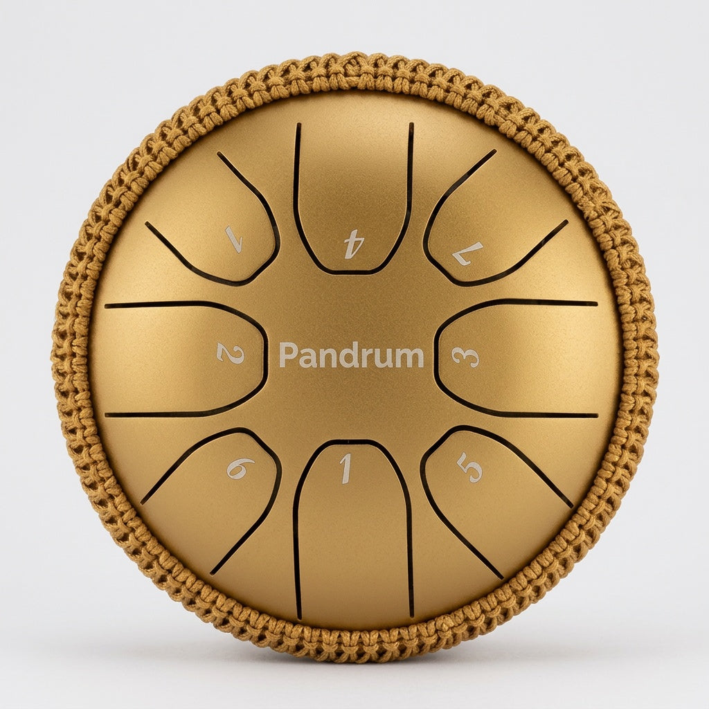 Pandrum Zungentrommel „Standard" – Handgefertigt – 14/20 cm – 8 Zungen – C-Dur